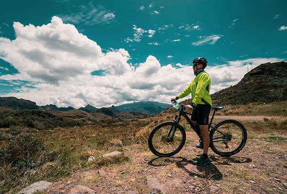 Ciclista, Páramo, Papallacta